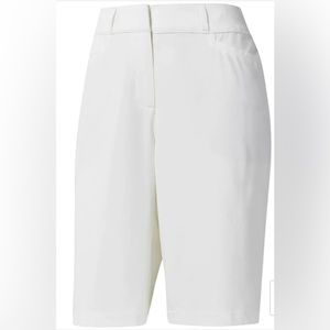 Adidas women’s white/ivory performance golf shorts